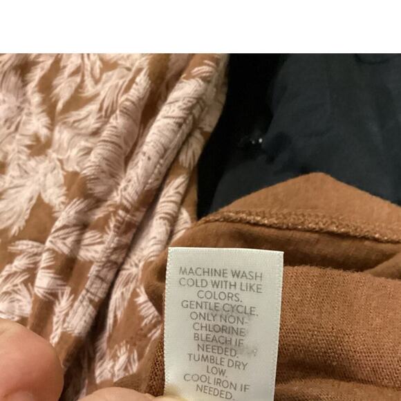 J.Jill Womens Sleeveless Dress Plus Size 3X Brown Tropical Boho Beachy Cotton - Picture 9 of 9